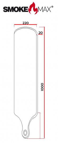 SmokeMax® Serving Board XL (Long Version - 100x22x2cm)